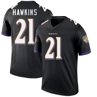 Jaylinn Hawkins Baltimore Ravens Men's Legend Nike Jersey - Black