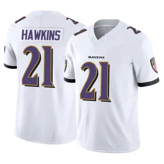 Jaylinn Hawkins Baltimore Ravens Men's Limited Vapor F.U.S.E. Nike Jersey - White