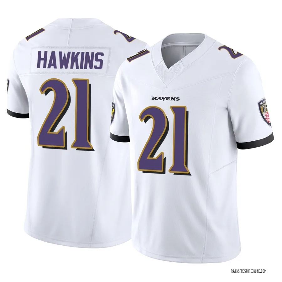 Jaylinn Hawkins Baltimore Ravens Men's Limited Vapor F.U.S.E. Nike Jersey - White