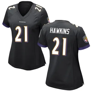 Jaylinn Hawkins Baltimore Ravens Women's Game Nike Jersey - Black