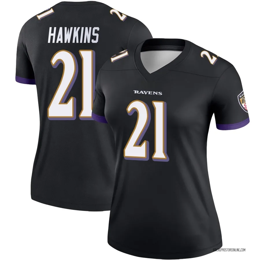 Jaylinn Hawkins Baltimore Ravens Women's Legend Nike Jersey - Black