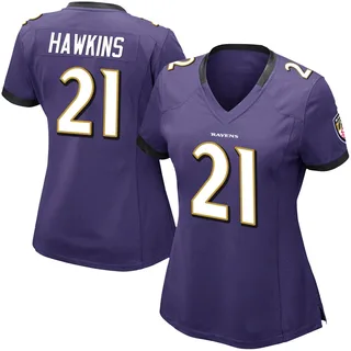 Jaylinn Hawkins Baltimore Ravens Women's Limited Team Color Vapor Untouchable Nike Jersey - Purple