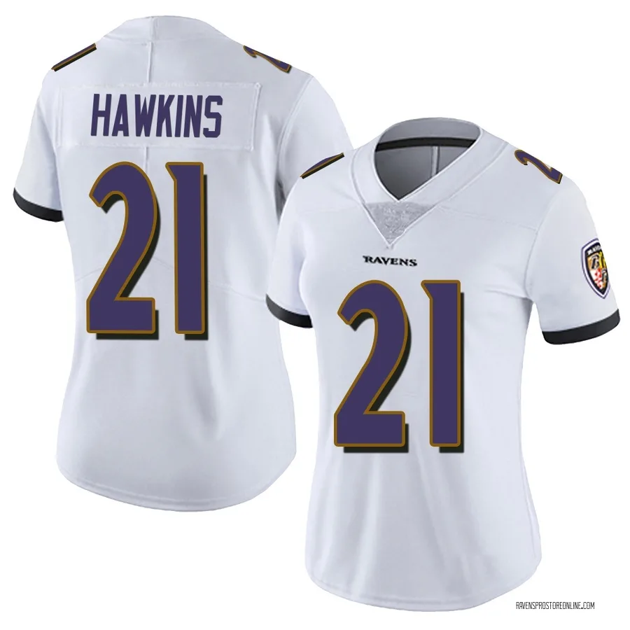 Jaylinn Hawkins Baltimore Ravens Women's Limited Vapor Untouchable Nike Jersey - White