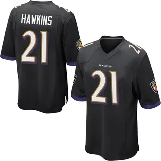 Jaylinn Hawkins Baltimore Ravens Youth Game Nike Jersey - Black
