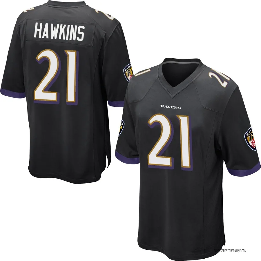 Jaylinn Hawkins Baltimore Ravens Youth Game Nike Jersey - Black