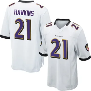 Jaylinn Hawkins Baltimore Ravens Youth Game Nike Jersey - White