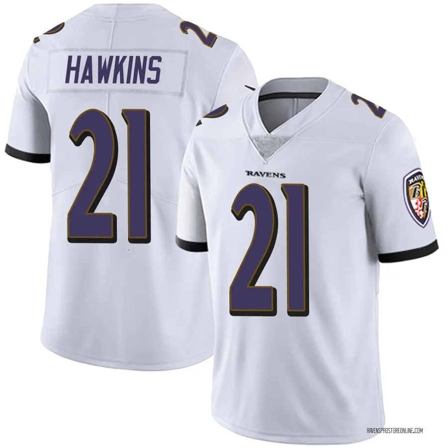 Jaylinn Hawkins Baltimore Ravens Youth Limited Vapor Untouchable Nike Jersey - White