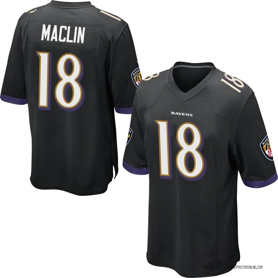 Jeremy Maclin Baltimore Ravens Men's Game Nike Jersey - Black