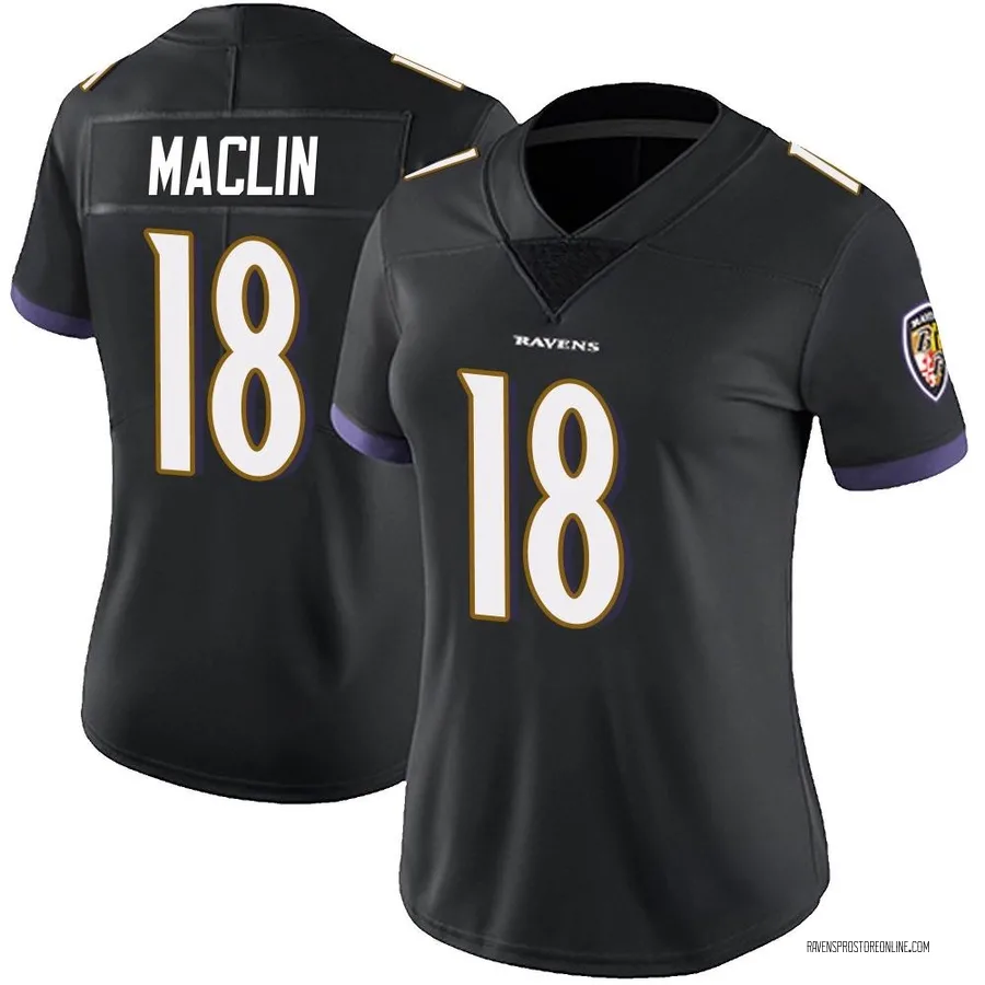 Jeremy Maclin Baltimore Ravens Women's Limited Alternate Vapor Untouchable Nike Jersey - Black