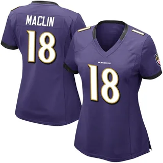 Jeremy Maclin Baltimore Ravens Women's Limited Team Color Vapor Untouchable Nike Jersey - Purple