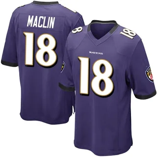 Jeremy Maclin Baltimore Ravens Youth Game Team Color Nike Jersey - Purple