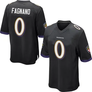 Joe Fagnano Baltimore Ravens Men's Game Nike Jersey - Black