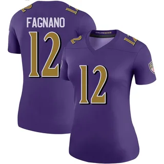 Joe Fagnano Baltimore Ravens Women's Color Rush Legend Nike Jersey - Purple