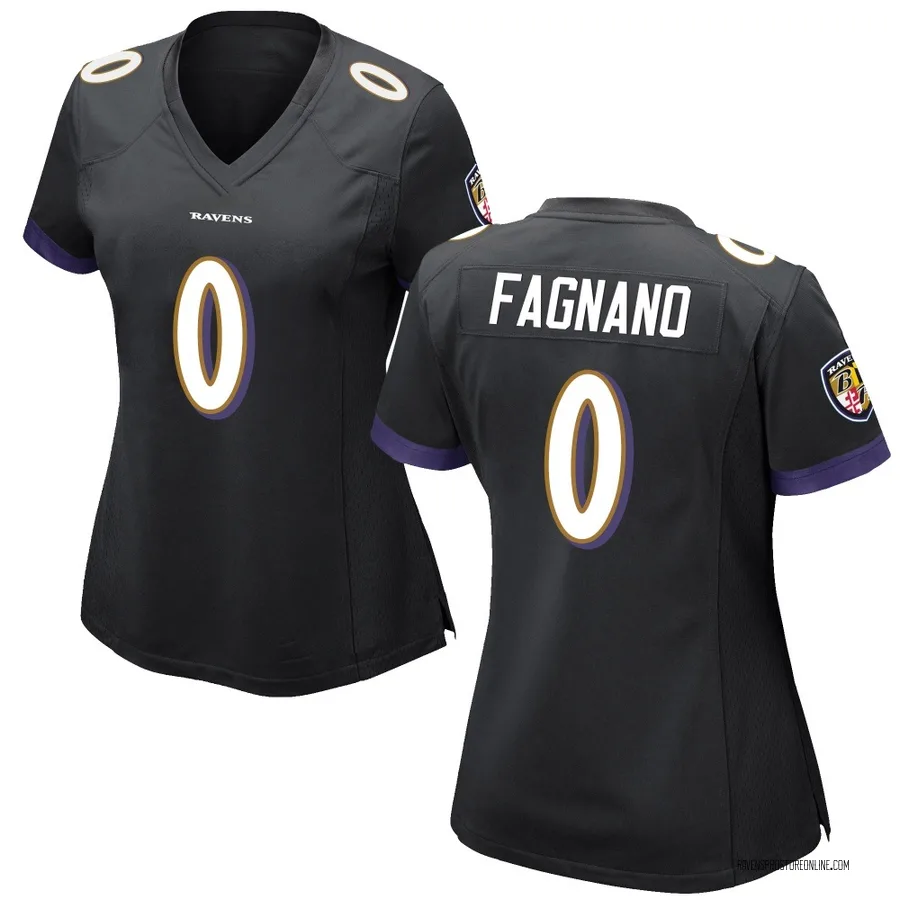 Joe Fagnano Baltimore Ravens Women's Game Nike Jersey - Black