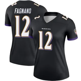 Joe Fagnano Baltimore Ravens Women's Legend Nike Jersey - Black