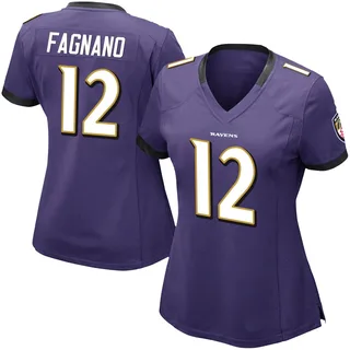 Joe Fagnano Baltimore Ravens Women's Limited Team Color Vapor Untouchable Nike Jersey - Purple