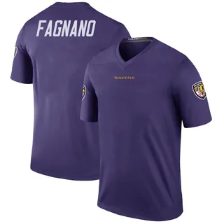 Joe Fagnano Baltimore Ravens Youth Color Rush Legend Nike Jersey - Purple