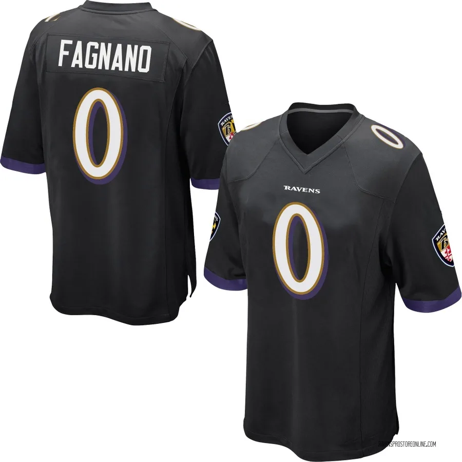 Joe Fagnano Baltimore Ravens Youth Game Nike Jersey - Black