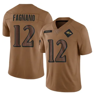 Joe Fagnano Baltimore Ravens Youth Limited 2023 Salute To Service Nike Jersey - Brown
