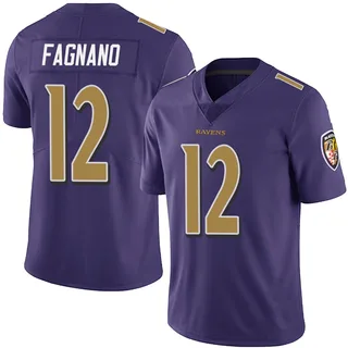 Joe Fagnano Baltimore Ravens Youth Limited Team Color Vapor Untouchable Nike Jersey - Purple