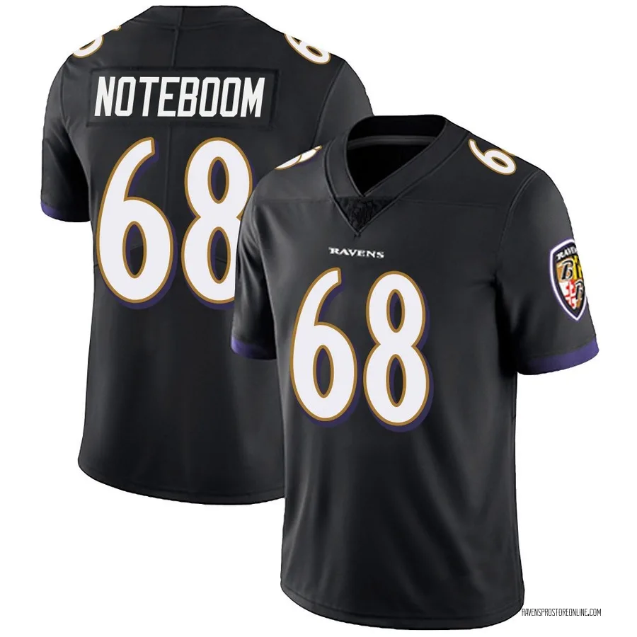 Joe Noteboom Baltimore Ravens Men's Limited Alternate Vapor Untouchable Nike Jersey - Black