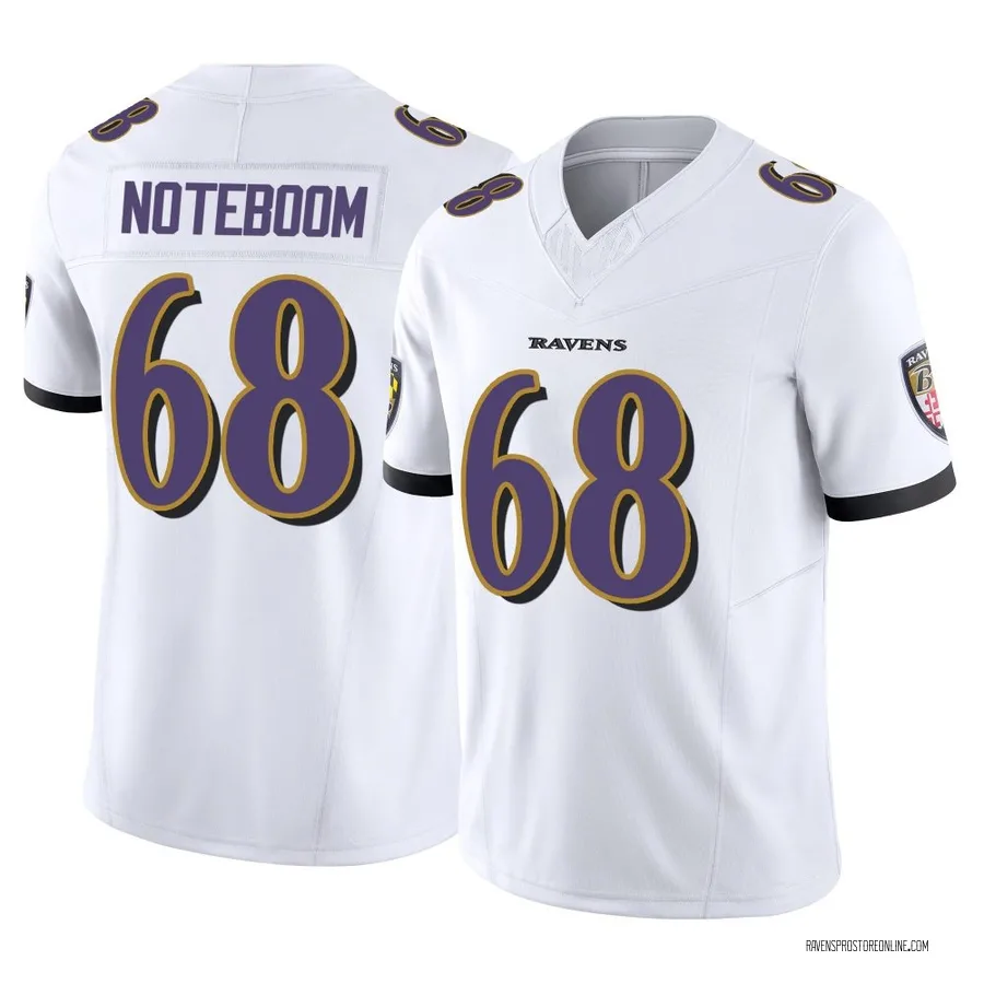 Joe Noteboom Baltimore Ravens Men's Limited Vapor F.U.S.E. Nike Jersey - White
