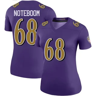 Joe Noteboom Baltimore Ravens Women's Color Rush Legend Nike Jersey - Purple