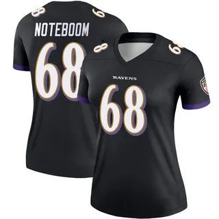Joe Noteboom Baltimore Ravens Women's Legend Nike Jersey - Black