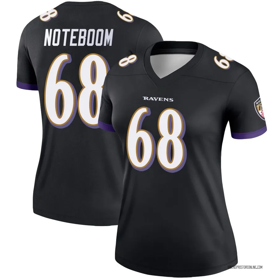 Joe Noteboom Baltimore Ravens Women's Legend Nike Jersey - Black