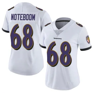 Joe Noteboom Baltimore Ravens Women's Limited Vapor Untouchable Nike Jersey - White