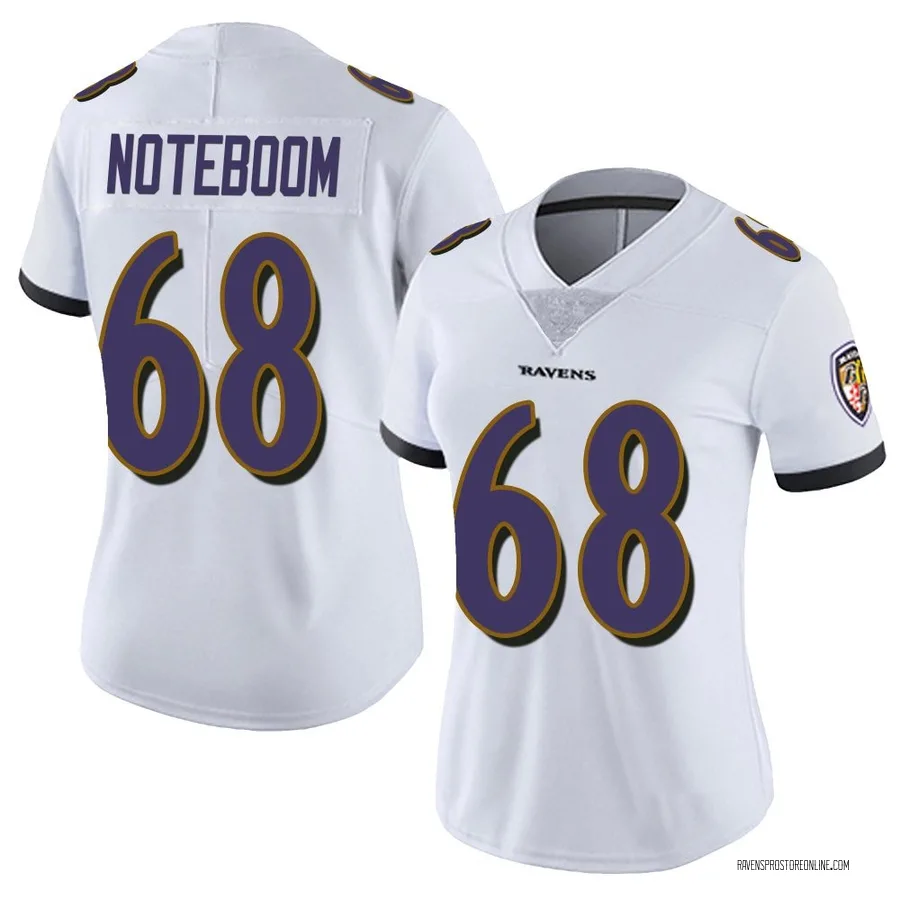 Joe Noteboom Baltimore Ravens Women's Limited Vapor Untouchable Nike Jersey - White
