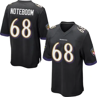 Joe Noteboom Baltimore Ravens Youth Game Jersey - Black
