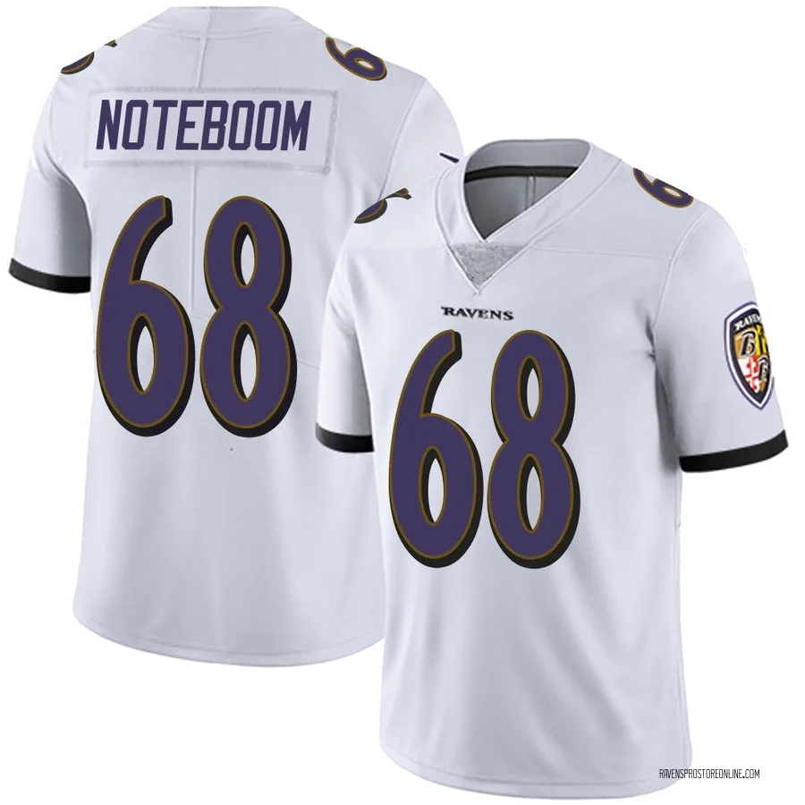 Joe Noteboom Baltimore Ravens Youth Limited Vapor Untouchable Nike Jersey - White