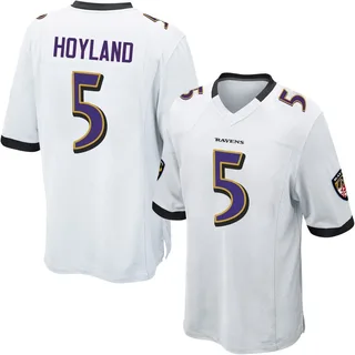 John Hoyland Baltimore Ravens Men's Game Nike Jersey - White