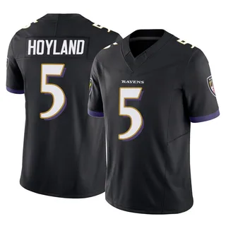John Hoyland Baltimore Ravens Men's Limited Vapor F.U.S.E. Nike Jersey - Black