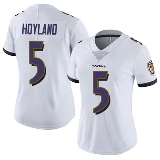 John Hoyland Baltimore Ravens Women's Limited Vapor Untouchable Nike Jersey - White