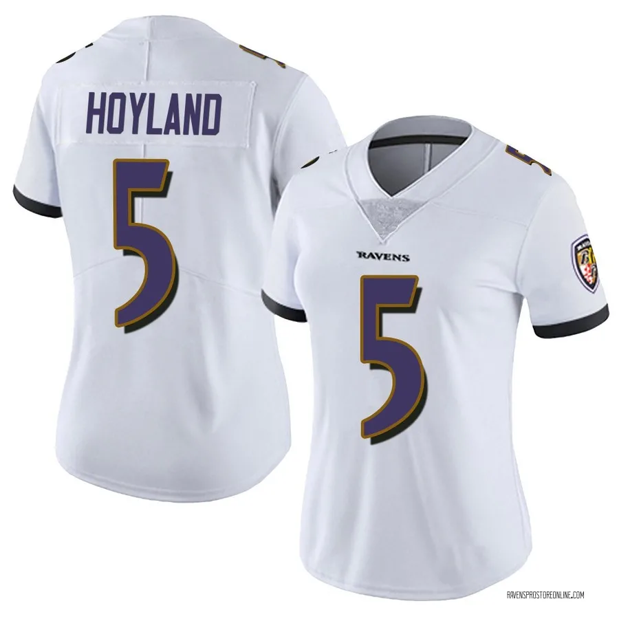 John Hoyland Baltimore Ravens Women's Limited Vapor Untouchable Nike Jersey - White