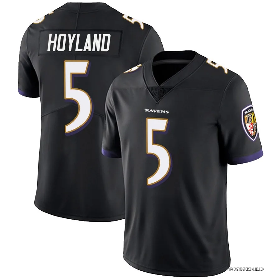 John Hoyland Baltimore Ravens Youth Limited Alternate Vapor Untouchable Nike Jersey - Black