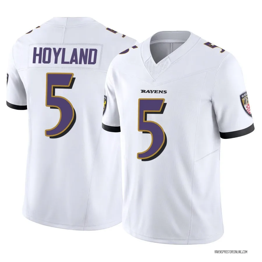 John Hoyland Baltimore Ravens Youth Limited Vapor F.U.S.E. Nike Jersey - White