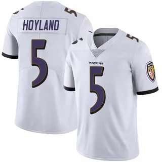 John Hoyland Baltimore Ravens Youth Limited Vapor Untouchable Nike Jersey - White