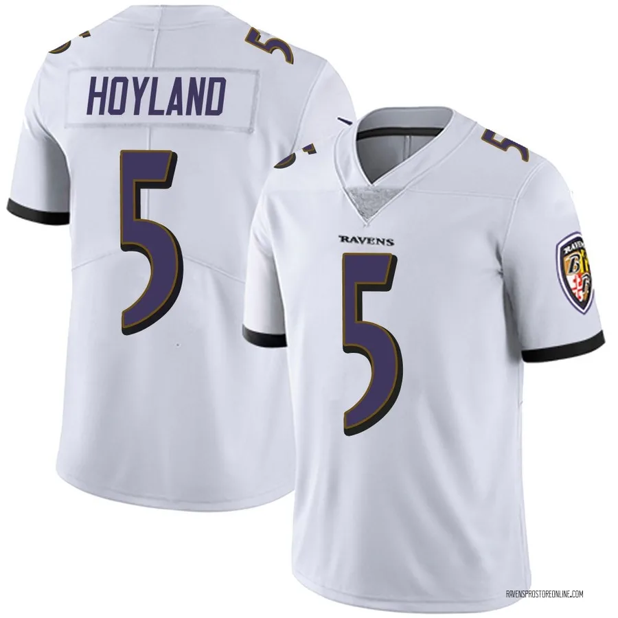 John Hoyland Baltimore Ravens Youth Limited Vapor Untouchable Nike Jersey - White
