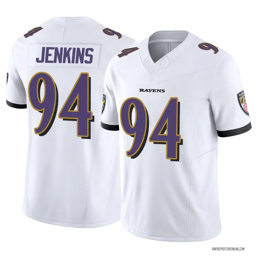 John Jenkins Baltimore Ravens Men's Limited Vapor F.U.S.E. Nike Jersey - White