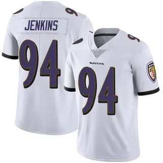 John Jenkins Baltimore Ravens Men's Limited Vapor Untouchable Nike Jersey - White