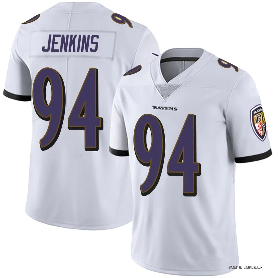 John Jenkins Baltimore Ravens Men's Limited Vapor Untouchable Nike Jersey - White