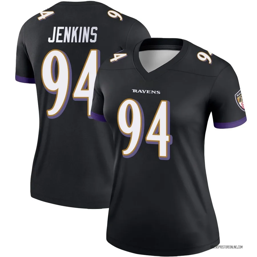 John Jenkins Baltimore Ravens Women's Legend Nike Jersey - Black