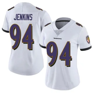 John Jenkins Baltimore Ravens Women's Limited Vapor Untouchable Nike Jersey - White