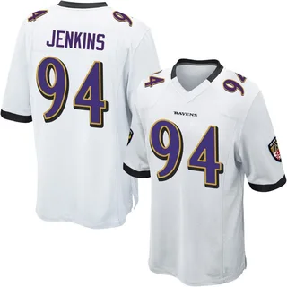 John Jenkins Baltimore Ravens Youth Game Nike Jersey - White