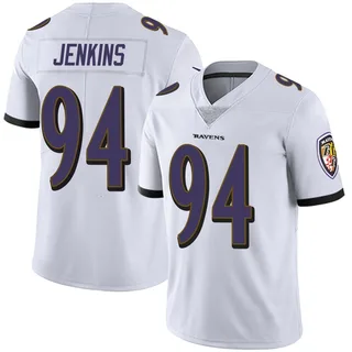 John Jenkins Baltimore Ravens Youth Limited Vapor Untouchable Nike Jersey - White