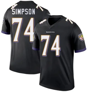 John Simpson Baltimore Ravens Men's Legend Nike Jersey - Black