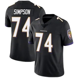 John Simpson Baltimore Ravens Men's Limited Alternate Vapor Untouchable Nike Jersey - Black
